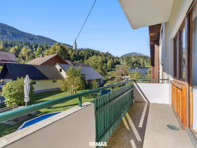 Blick vom Balkon