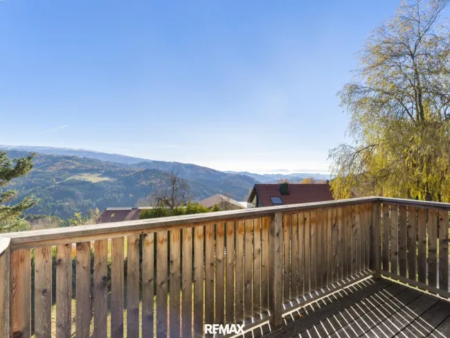 Blick vom Balkon