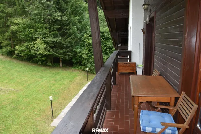Blick vom Balkon
