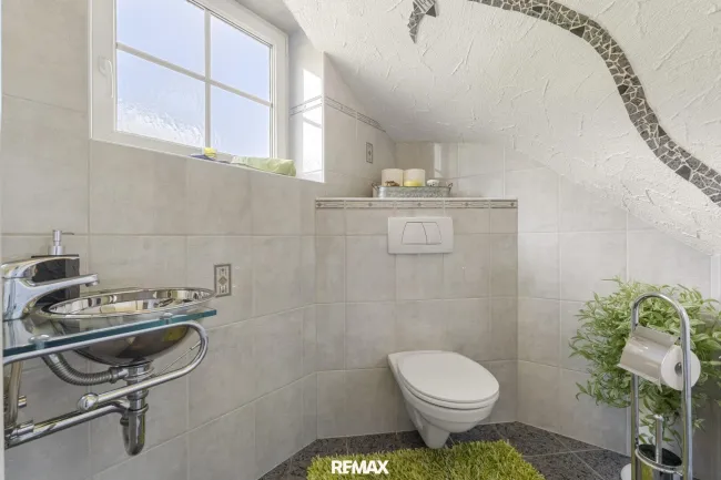 Toilette im Erdgeschoss