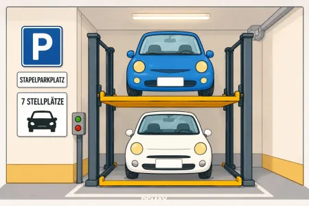 Stapelparkplatz_Symbolfoto (KI)