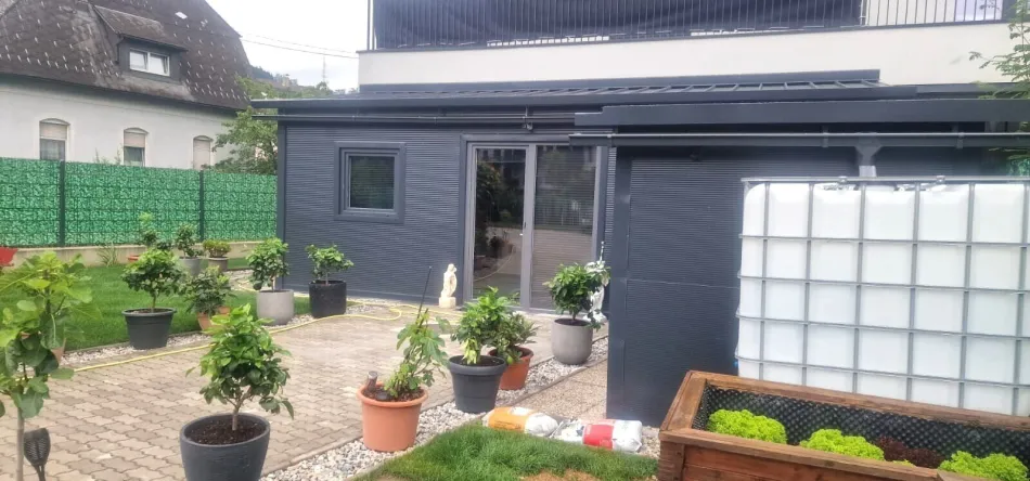Graz-Eggenberg – Modernes angebautes Einfamilienhaus mit ca. 103,80 m² Wohnfläche und 650 m² Grundstück – Ideal für Wohnen, Büro oder Praxis - Bild