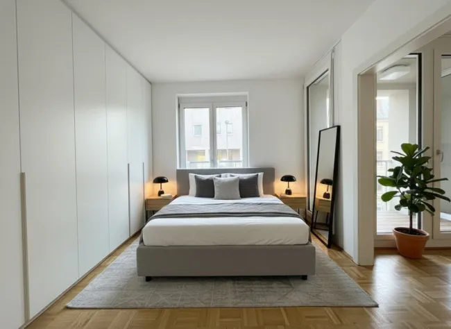 mögliche Einrichtung Schlafzimmer
