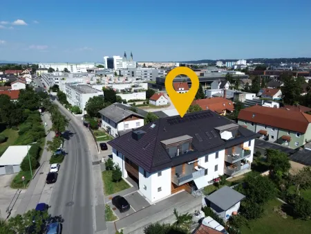 Neubau-Zinshaus als perfekte Kapitalanlage 18 Wohnungen mit Balkon, Tiefgarage, Stellplätze in 1A Stadtlage Römerstraße Wels