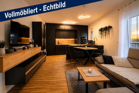 Einfach Koffer packen & einziehen! | Mehr Raum fürs Leben | vollmöblierte, 3-Zimmer-Wohnung, Baujahr 2022, mit 24 m² Sonnenbalkon