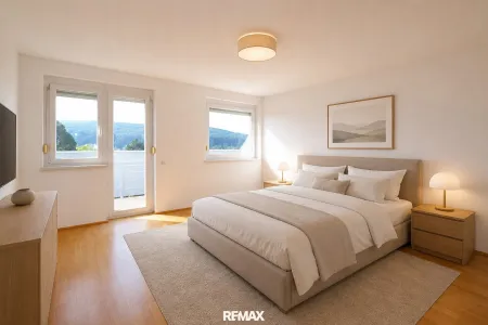 Schlafzimmer (virtuell eingerichtet)