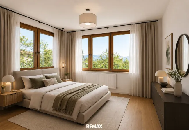 Schlafzimmer (virtuell eingerichtet)
