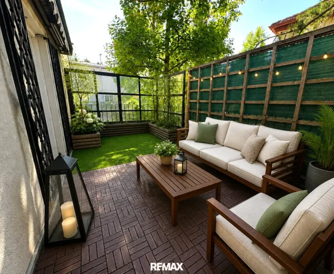 Terrasse (virtuell eingerichtet)