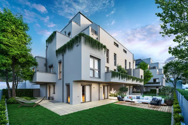 Erstbezug am Mühlwasser – 3-Zimmer-Dachgeschosswohnung mit 2 Terrassen und großer Wohnküche - Bild