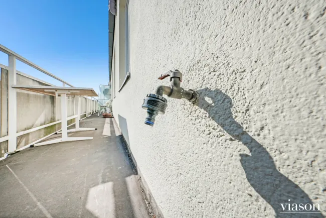 Wasserentnahmestelle Terrasse