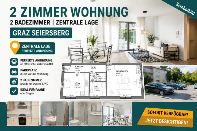 Perfekte Wohnung in Seiersberg - schnell Termin vereinbaren - Titelbild