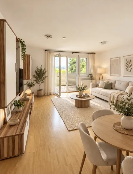2-Zimmer-Eigentumswohnung mit großem Balkon, Carport & Grünblick – sofort bezugsbereit!