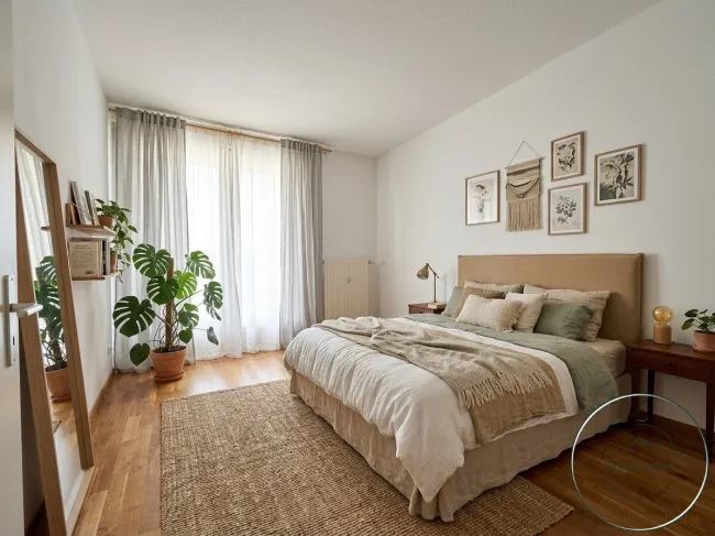 Fernblick inklusive: Stilvolle 3-Zimmer-Wohnung mit großer Loggia & U6-Nähe - Bild