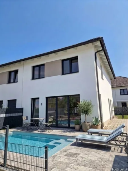 Modernes Doppelhaus mit Garten und Terrasse auf Eigengrund & zeitgemäßem Wohnkomfort
