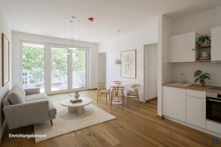 Wohnraum mit offener Küche