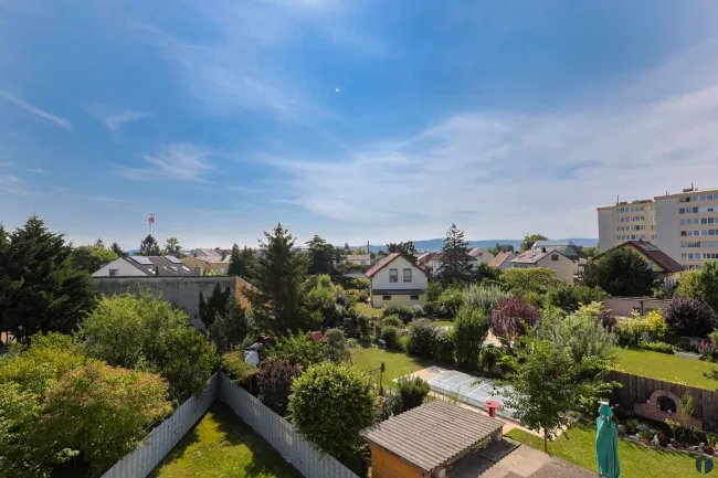 Aussicht vom Balkon