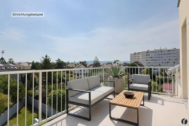 Aussicht vom Balkon