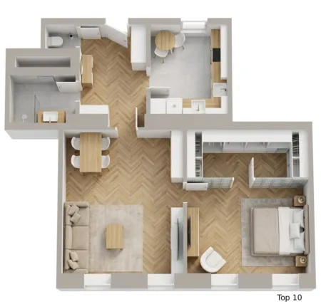 TOPLAGE/Erstbezug/Baubeginn - Schöne 2,5 Zimmer Altbauwohnung (Top 10)