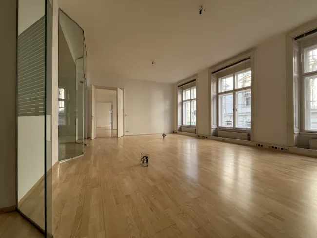 Helle, gut ausgestatte 178 m² Bürofläche in repräsentativem Stilaltbau Nähe Seilerstätte! - Titelbild