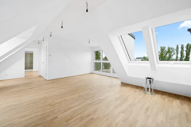 Topangebot! Großzügig angelegte 2 Zimmer Dachwohnung mit Terrasse (Top53) Inklusive Tiefgaragenplatz! - Bild