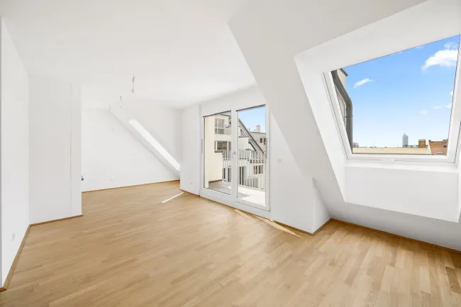 NEUBAU - 72,38 m² Dachwohnung plus 4,19 m2 Terrasse - Bild