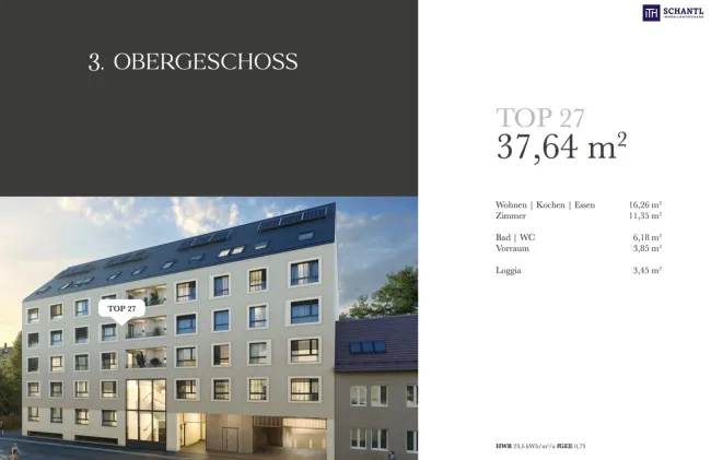 Stilvolle 2-Zimmer-Eigentumswohnung mit Balkon in zentraler Grazer Lage - Provisionsfrei! - Bild
