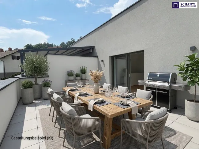 Hausgefühl auf zwei Ebenen mit sonnigen Terrassen und traumhaftem Weitblick - Bild