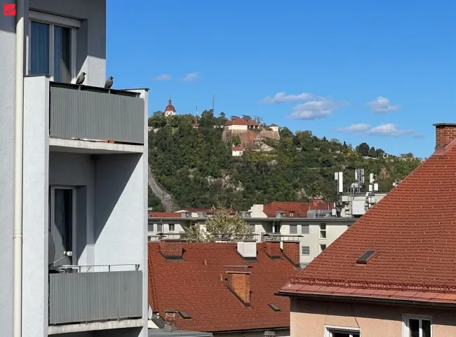 Helle Dachgeschosswohnung mit tollem Ausblick in zentraler Lage von Graz! - Titelbild