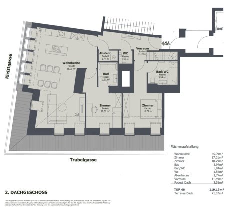 Grundriss TOP 46