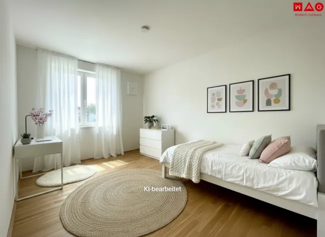 Möblierungsvorschlag Jugendzimmer KI generiert