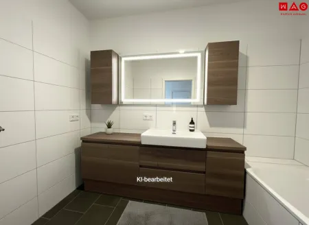 Möblierungsvorschlag Badezimmer KI generiert