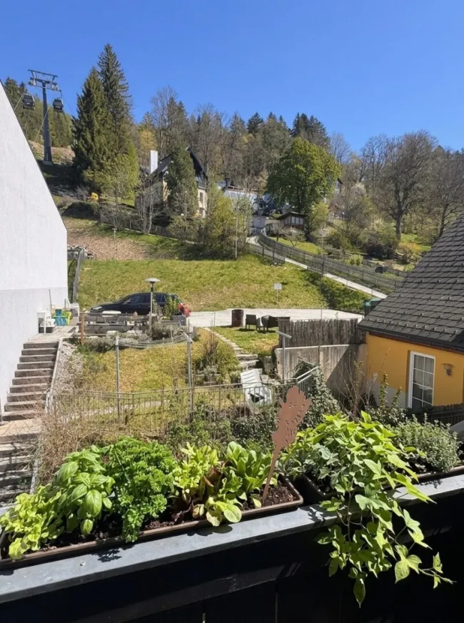 Aussicht vom Balkon