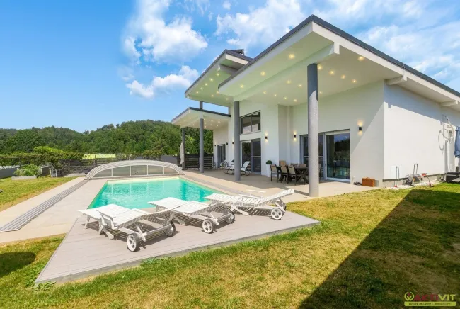 Modernes Designerhaus nahe Graz mit Pool, Photovoltaik und 6m Raumhöhe. Hochwertigste Ausstattung. - Bild