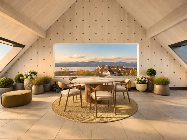 Dachgeschosswohnung mit Seeblick - Wohnen am Funkenweg - Ruhelage im Zentrum - Top B7 - Bild