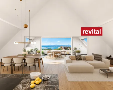 Dachgeschosswohnung mit Seeblick - Wohnen am Funkenweg - Ruhelage im Zentrum - Top B7