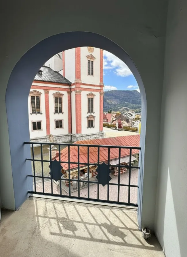 Aussicht vom Balkon