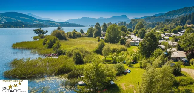 neuer Kaufpreis Ausstellungsstück: modernes Mobilheim direkt am See zu verkaufen, keine Käuferprovision! - Bild