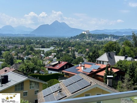 neuer KP: Exklusives Wohnen in Salzburg - Erstbezug-Villa in Aigen mit unverbaubarem Blick über die Stadt bis zur Festung Hohensalzburg
