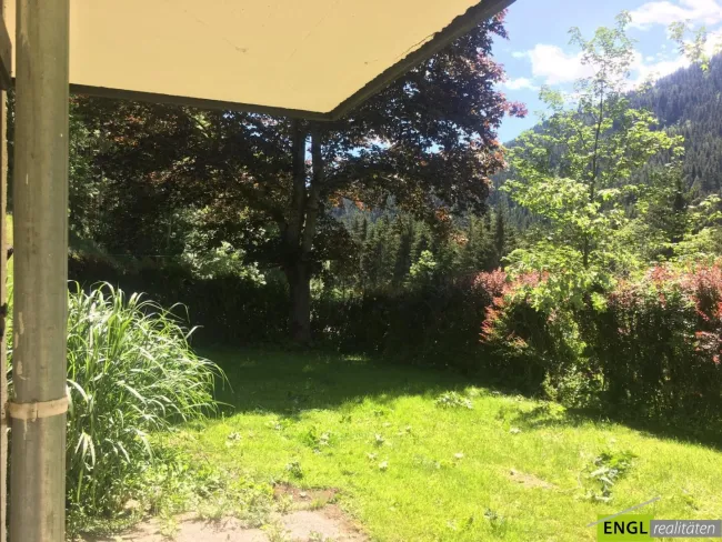 Blick auf die Terrasse