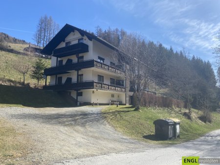 Hauszufahrt und ein Teil der Parkplätze