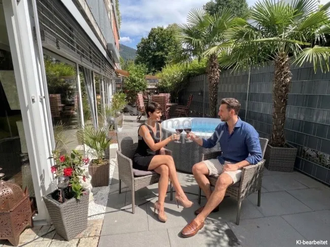 DORNBIRN-Gartenwohnung/Terrassenwohnung, ca. 57 m2 + beheizter, ganzjährig nutzbarer Wintergarten ca. 19 m2, Gesamt-Wohn-NFL ca. 76 m2, Wohnempfinden/Wohlfühl-Atmosphäre wie in einer 3-Zimmer-Wohnung, inkl. 1 TG. - Titelbild