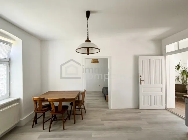 Wohnküche Blick Wohnzimmer