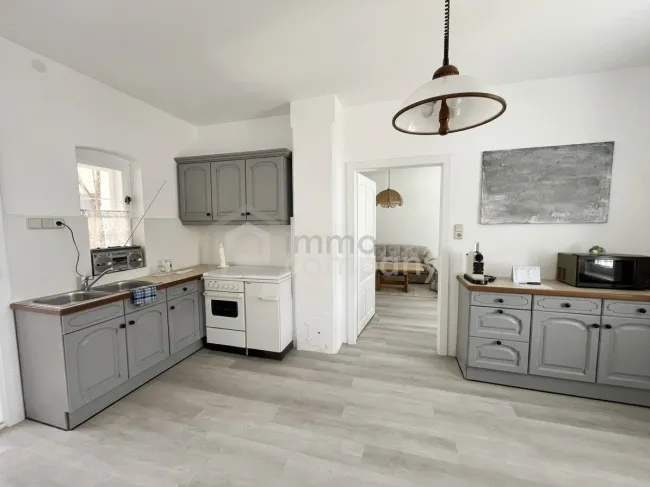 Wohnküche Blick Wohnzimmer