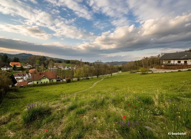 Baugrund 1.918 m² | Hanglage mit Fernblick | Siedlungslage | Böhmerwaldrand | Bad Großpertholz, NÖ - Bild