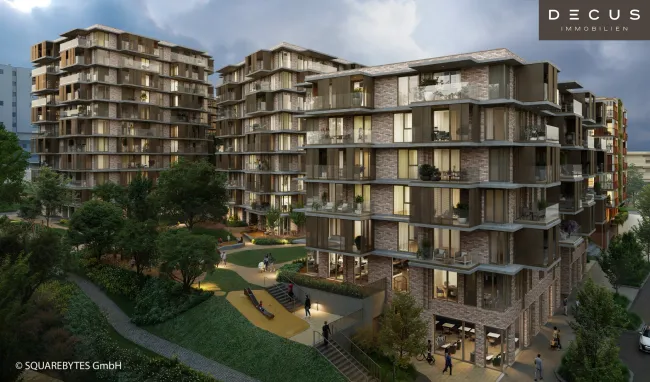 | DREI ZIMMER | VILLAGE IM DRITTEN | BAUFELD 13 | ERSTBEZUG | EIGENTUMSWOHNUNGEN | STADTQUARTIER IM DRITTEN - Bild