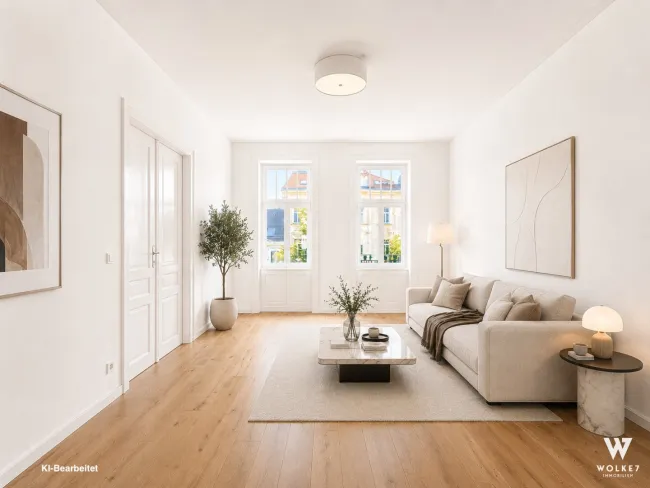 Hochwertig sanierte Altbauwohnung mit Balkon, Fußbodenheizung und perfekter Raumaufteilung | Nähe Obkirchergasse | S Oberdöbling | Olympiapark - Titelbild