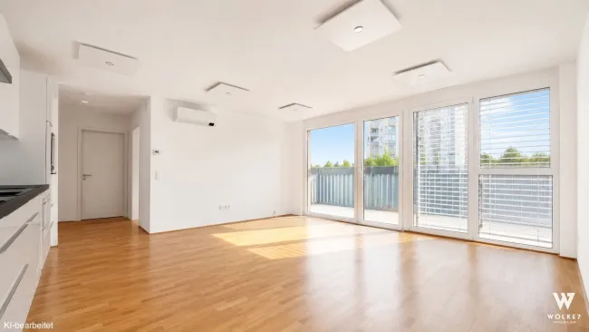 2-Zimmer-Dachgeschoßwohnung mit ca. 9 m² Dachterrasse I Klimaanlage I Nahe U1 Kagraner Platz - Bild