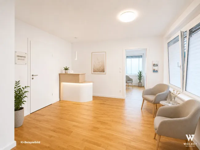 Helle Ordinationsfläche / Geschäftsräumlichkeit im Erdgeschoss – modern & effizient | U6 Alser Straße | St. Anna Kinderspital - Titelbild