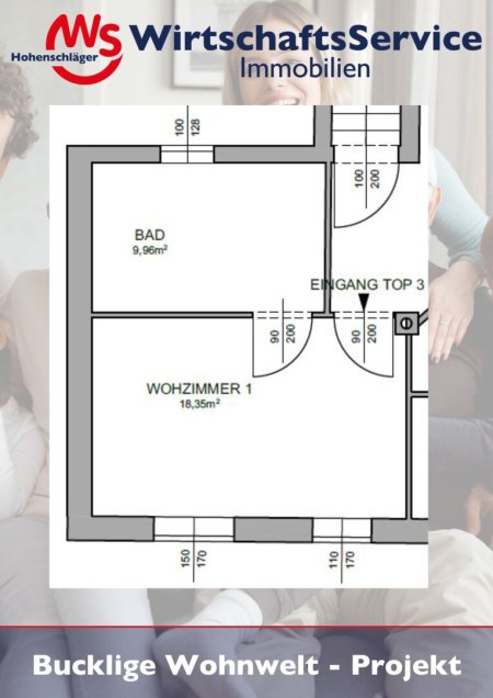 Perfekt für Singles, als Zweitwohnsitz oder als Anlegerwohnung - Wohnung mit 28 m² (Top 3) in Wiesmath