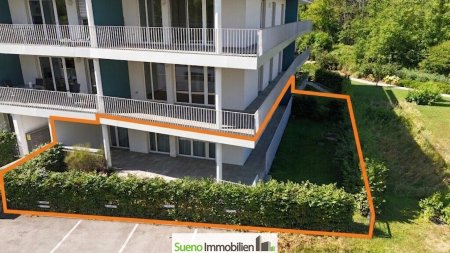 Gartenwohnung Top 1 orange umrandet